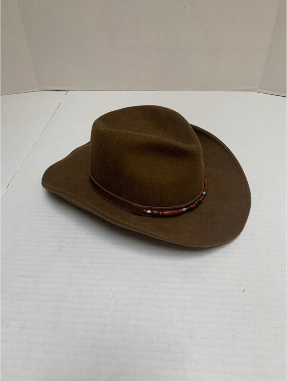 Vintage Woolrich Felt Wool Brown Hat Size Medium
